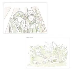 天元突破グレンラガン対キルラキル展　アイキャッチ　複製原画　2枚　シモン　ニア