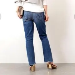 【試着のみ】ドゥーズィエムクラス マザー インサイダークロップ デニム 切りっぱ MOTHER(マザー)1157-1008 THE INSIDER CROP STEP FRAY