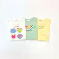 子供服 女の子 130cm 長袖 Tシャツ まとめ売り 新品 YFN10-3