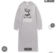 ジェラートピケ★シュナウザーワンピース新品★ベビモコ