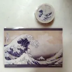 浮世絵　葛飾北斎×スヌーピー　 マスキングテープ/ポストカードのサムネイル