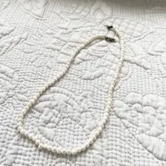 [美品] 3COINS 淡水パールネックレス アンティークゴールド 韓国風