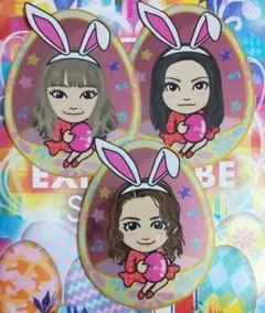 値下げ  EGfamily イースターステッカー ３枚セット