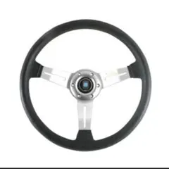訳あり　NARDI 互換品　14インチ 　PU✕ アルミステアリングホイールのサムネイル