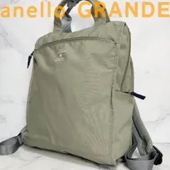 B799【極美品】anello GRANDE★グレー トートバッグ・リュック