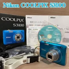 極美品 Nikon ニコン COOLPIX S3100 ブルー Y2K 7BA 極美品 Nikon ニコン COOLPIX S3100 ブルー Y2K 7BA - メルカリ
