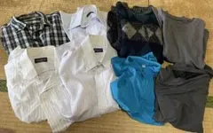 メンズ　トップス　長袖　半袖　シャツ　まとめ売りセット