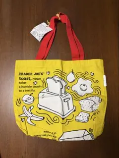 【新品】トレーダージョーズ トートバッグ 黄 赤