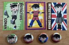名探偵コナン　缶バッジ　カード　コナンがいっぱい　人気柄　年代物　激レア