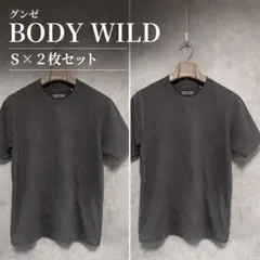 【BODY WILD】ジャケTシャツ 2枚セット S グレー コットン100％のサムネイル