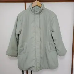 Green Parks 中綿スタンドカラーミドル丈ブルゾン　オリーブ