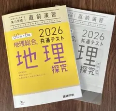 2026年度共通テスト対策 実力完成 直前演習 地理総合 地理探究のサムネイル