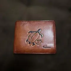 本革ハンドメイド二つ折り財布