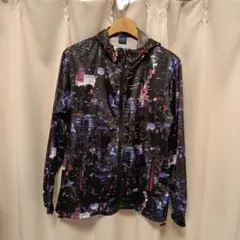 ワークマン-ナイロンジャケット 夜景プリント フード付き