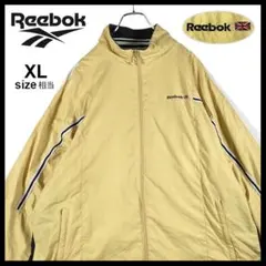 リーボック REEBOK ナイロンジャケット 90s 古着 XL相当 マスタード
