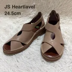 【JS Heartlavel 】ワイドソール コンフォートサンダル 24.5cmのサムネイル