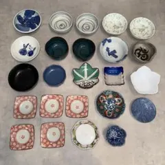 和食器 묶음 판매 24点セット 小皿 小鉢 豆皿 染付 色絵 陶磁器