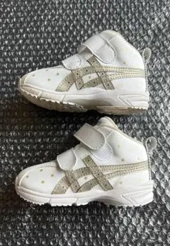 ASICS キッズスニーカー ホワイト 星柄 15cm