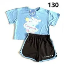❤︎サンリオ❤︎シナモロール❤︎Tシャツ❤︎ショートパンツ❤︎セットアップ❤︎新品❤︎130❤︎のサムネイル