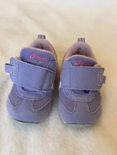 asics ベルクロシューズ 紫