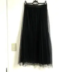ブラック プリーツスカート サイズF