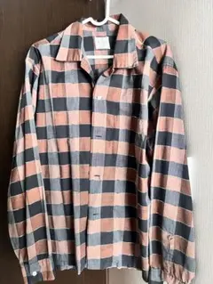 vintage Lanier オープンカラーシャツ チェック