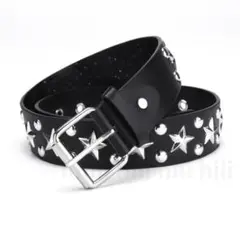 ウエスタンベルト 星 スタッズ レザー ベルト y2k 古着 　星型スタッズ