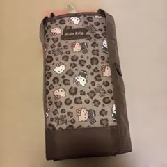 しまむら　ハローキティ 保冷エコバッグ 日焼けキティ ヒョウ柄 ブラウン