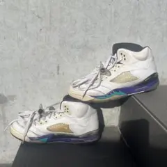 23.5cm Nike Air Jordan ホワイト/パープル/グリーン