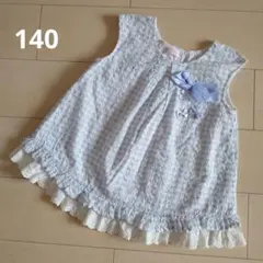 mezzo piano ノースリーブ ギンガムチェック　トップス