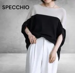 SPECCHIO】シャトルプリーツ バイカラー ハイネック チュニック - メルカリ