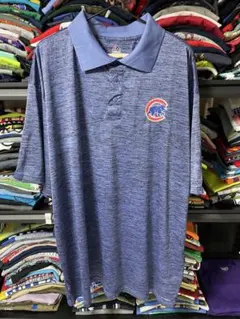 Majestic Chicago Cubs ポロシャツ ブルーのサムネイル