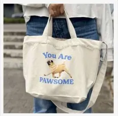 PLAZA パグ プリント キャンバス トートバッグ 2wayのサムネイル