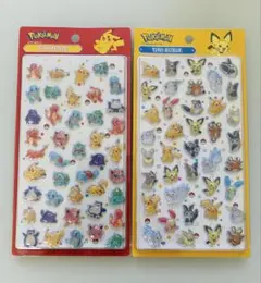 韓国限定 ポケモン ボンボンドロップシール バブルステッカー