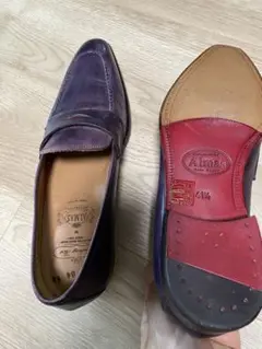 『Almas』ローファー 紫色 41.5サイズ