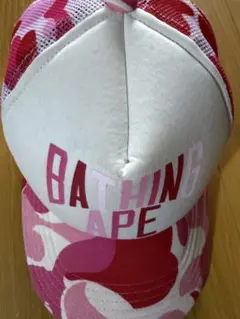 A BATHING APE ピンクカモ メッシュキャップのサムネイル