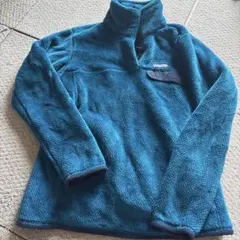 Patagoniaパタゴニア フード付き フリースジャケット ボア ネイビー S