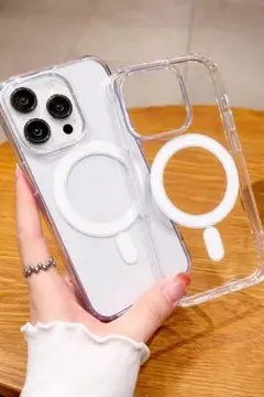 【MagSafe対応♪】iPhone用クリアマグネットケース iPhone17