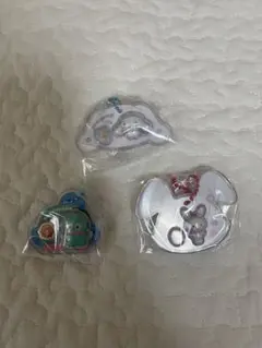 サンリオキャラクターズ　パッケージチャーム　シナモロール ハンギョドン 3種