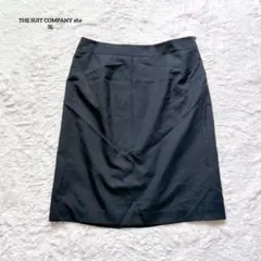 ザスーツカンパニーシー　タイトスカート　膝丈　オフィス 美品　ビジネス　黒3Lのサムネイル
