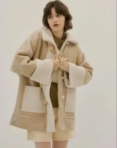 ollun きりまる OLUN ボアスエードコンビネーションコート オルン ollun きりまる OLUN ボアスエードコンビネーションコート オルン