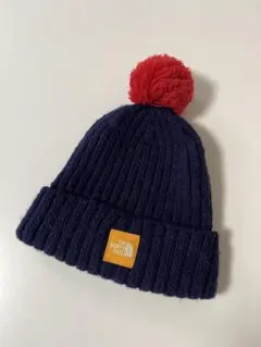 THE NORTH FACE ネイビー ポンポン帽子