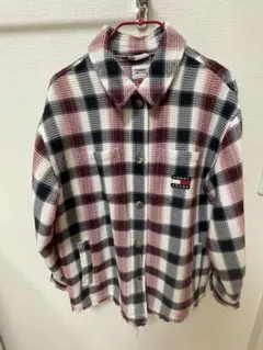 TOMMY JEANS ワッフルチェックオーバーシャツ