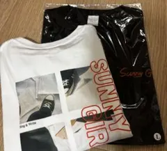 Sunny Girl 歩き終えるTシャツLサイズ 白と黒