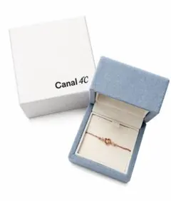 【美品】canal ４℃　ハートモチーフ ブレスレット