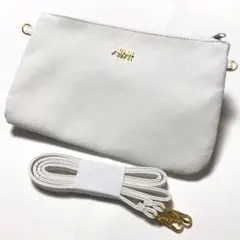 新品未使用◎AHKAHアーカー特製豪華すぎるダブルポシェット白