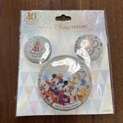 東京ディズニーリゾート 40周年 缶バッジセットのサムネイル