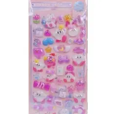 カービィ　ぷくぷく　うるちゅる　ボンボンドロップ シール　夜光　エアライダー