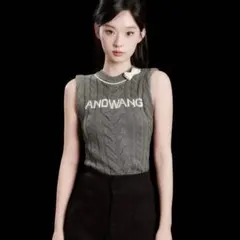 完売品】andwang Insignia Ribbon Knit Top - メルカリ
