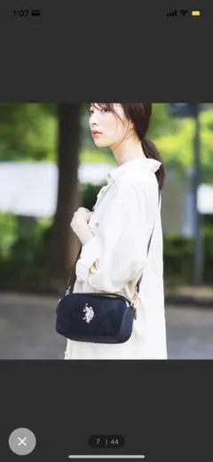 【U.S. POLO ASSN.】コーデュロイ クロスボディショルダーバッグ